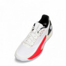 Zapatillas Wilson Rush Tour 5 Blanco Negro Rojo  WILSON PADEL