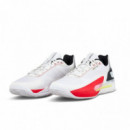 Zapatillas Wilson Rush Tour 5 Blanco Negro Rojo  WILSON PADEL