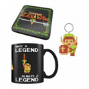 Set de Taza, Posavasos y Llavero The Legend Of Zelda  PYRAMID