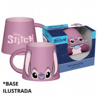 Taza con Base Ilustrada Angel Stitch 350ML  PYRAMID
