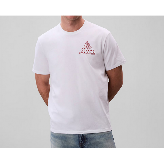 Camiseta CALVIN KLEIN Blanca Estampada