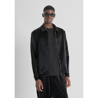 Chaqueta Antony Morato negra estampado cocodrilo PB