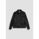 Chaqueta ANTONY MORATO Negra Estampado Cocodrilo Pb