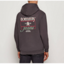 Sudaderatommy Jeans Heritage Crest Gris Oscuro Pb  TOMMY JEANS