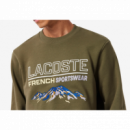 Sudadera LACOSTE Verde Logo Bordado Pb