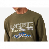 Sudadera LACOSTE Verde Logo Bordado Pb