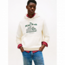 Sudadera TOMMY HILFIGER Drawstring Blanco Crema Pb