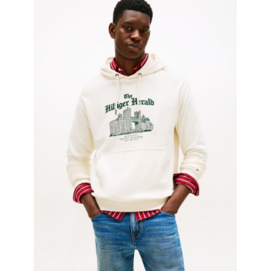 Sudadera Tommy Hilfiger Drawstring blanco crema PB