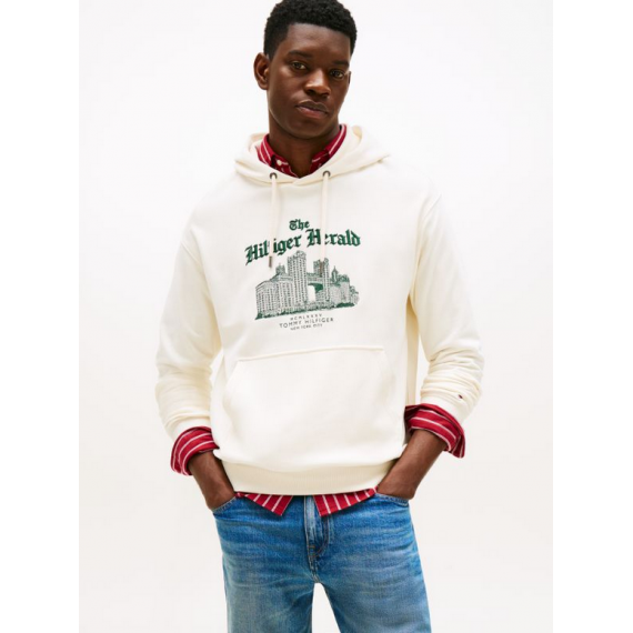 Sudadera TOMMY HILFIGER Drawstring Blanco Crema Pb