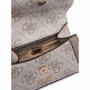 Karnilla Logo Bucket Dark Taupe Logo  GUESS