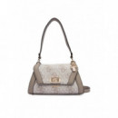 Karnilla Logo Bucket Dark Taupe Logo  GUESS