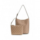 Handbag Latte Logo  GUESS