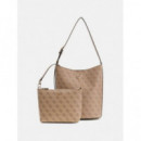 Handbag Latte Logo  GUESS