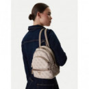 HANDBAG DARK TAUPE LOGO