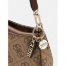 Noelle Ii Sml Multi Latte Logo/brown  GUESS