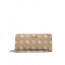 Silia Slg Medium Zip Biscotti Logo  GUESS