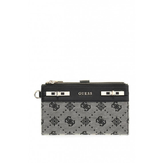 Melinda Logo Slg Dbl Black Logo  GUESS