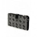 Melinda Logo Slg Dbl Black Logo  GUESS