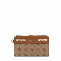 Melinda Logo Slg Dbl Latte Logo  GUESS
