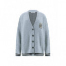 Ls Vn Madison Cardi Marble Heather  GUESS