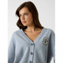 Ls Vn Madison Cardi Marble Heather  GUESS