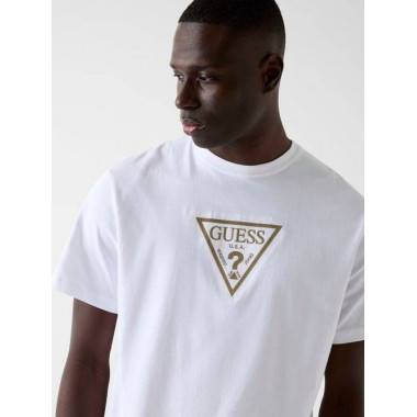 SS CN TERRY LOGO TEE PURE WHITE