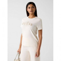 Arabella Cn Ss T-shi White Glam  GUESS