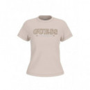 KETTY CN SS T-SHIRT WOODEN FLOWER