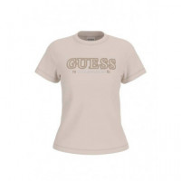 Ketty Cn Ss T-shirt Wooden Flower  GUESS