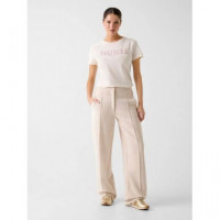 Giuditta Cn Ss T-shi Cream White  GUESS