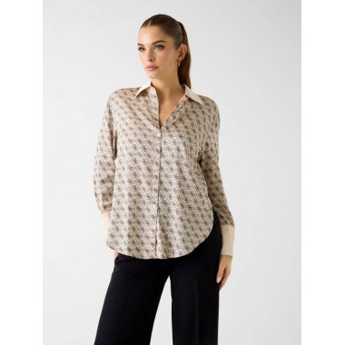 Ls Alexandra Shirt 4G All Over Logo Lov  GUESS