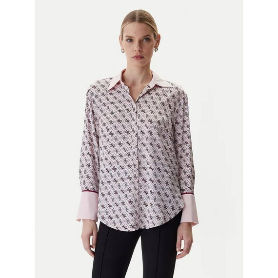 Ls Alexandra Shirt 4G All Over Logo Bar  GUESS