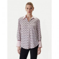 Ls Alexandra Shirt 4G All Over Logo Bar  GUESS