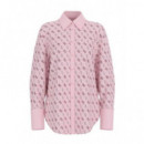 Ls Alexandra Shirt 4G All Over Logo Bar  GUESS