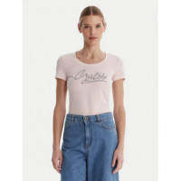 Ss Cn GUESS Script T Delicate Pink
