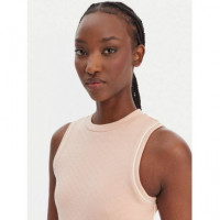 Clara Sleeveless Crop Top Peachy  GUESS