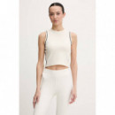 CLARA SLEEVELESS CROP TOP PEARL WHITE