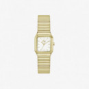 RELOJ CUADRADO DORADO