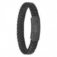 Pulsera Trenzada Piel  LACOSTE