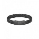 Pulsera Trenzada Piel  LACOSTE