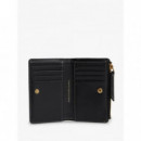Th Script Leather Bifold Black  TOMMY HILFIGER