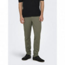 Pantalones y Vaqueros Pantalones ONLY & Sons Slim Bungee Cord Gris Oscuro