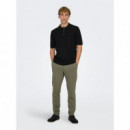 Pantalones y Vaqueros Pantalones ONLY & Sons Slim Bungee Cord Gris Oscuro