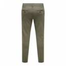 Pantalones y Vaqueros Pantalones ONLY & Sons Slim Bungee Cord Gris Oscuro