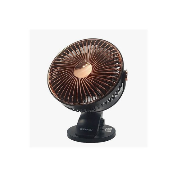 ANDOWL Ventilador Sobremesa Portatil con Clip  Q-F600 5W Recargable