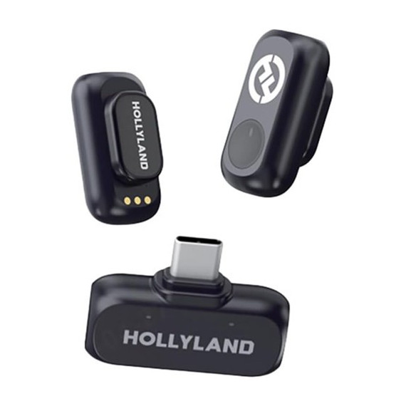 HOLLYLAND Microfono Inalambrico Duo Lavalier Con Conector Tipo C LARK A1