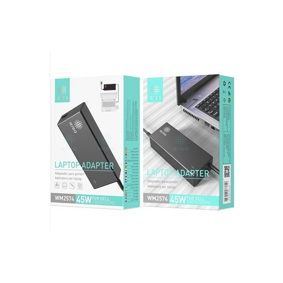 WOOX Cargador Portatil 45W Para Dell 19V 2.31A 4.5*3.0 WM2574
