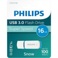PHILIPS Pendrive 16GB USB 3.0 Snow Blanco 100MB/S