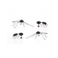 KIKKERLAND Set de 4 Imanes Diseño Insectos MG35