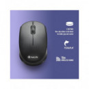 NGS Teclado + Raton Inalambrico Optico HARMONY Silencioso Negro